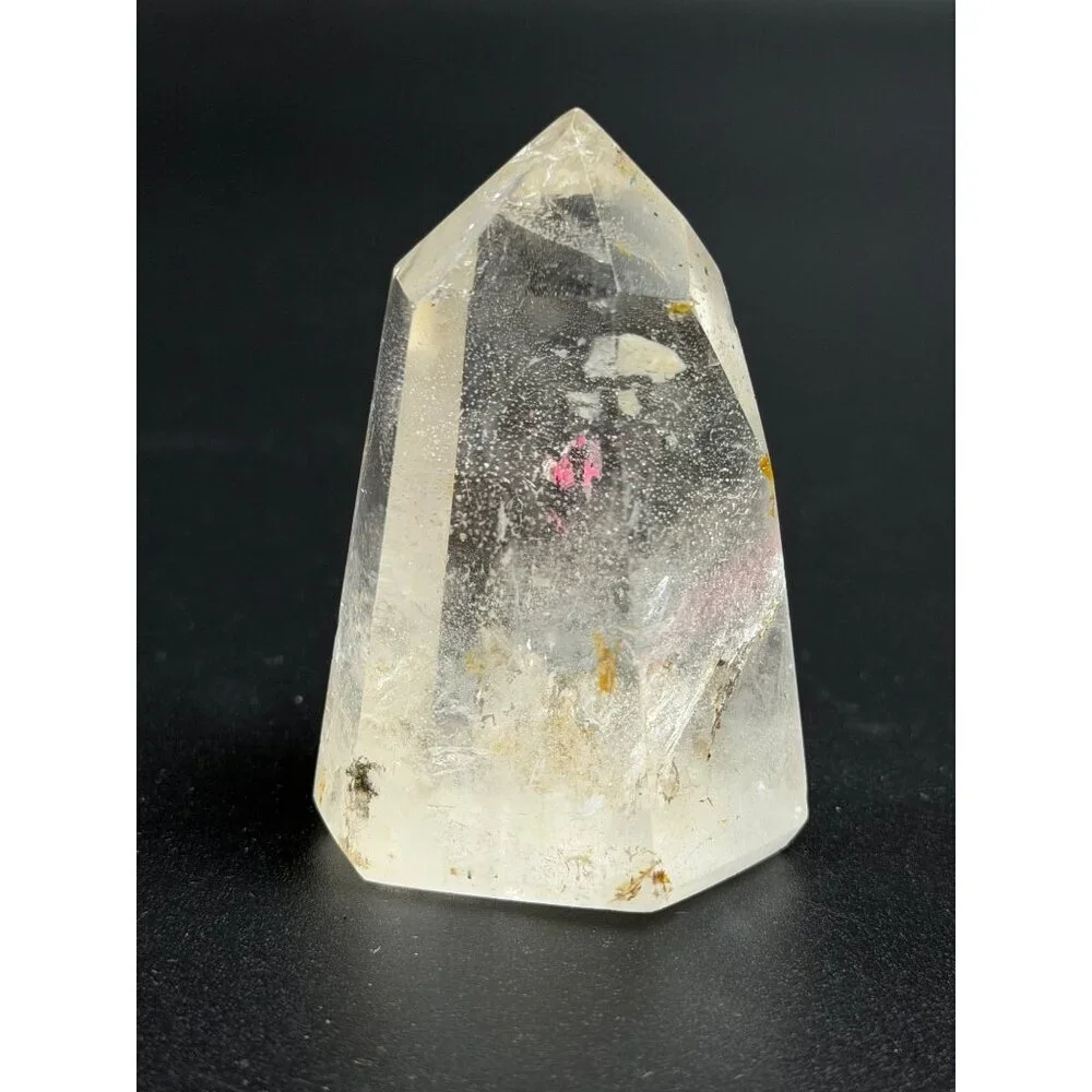 Natural Garden Quartz Tower Clear Point Stone Healing Crystal Obelisk 2.5